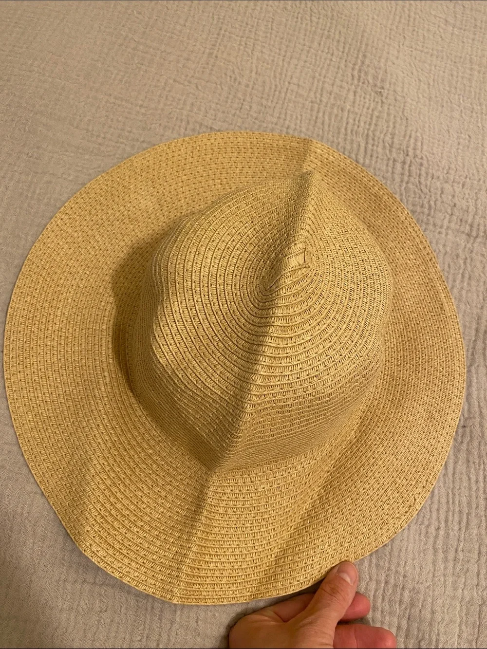 Madewell Tan Wide-Brim Straw Sun Hat. Size S/M